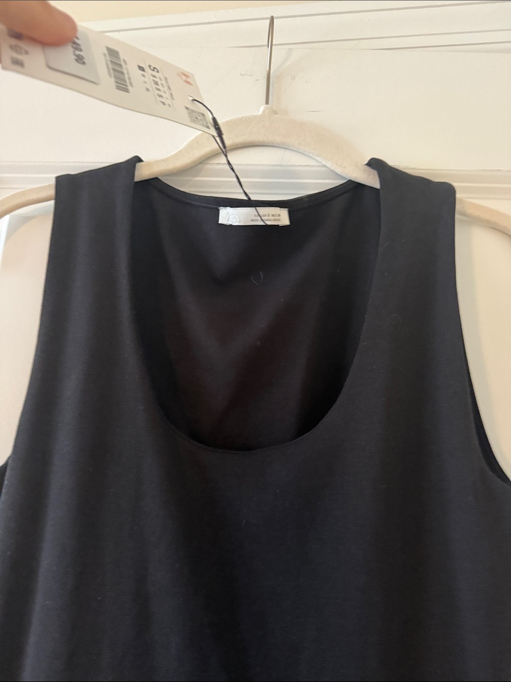 NWT Zara black midi dress sz s small - Picture 3 of 3
